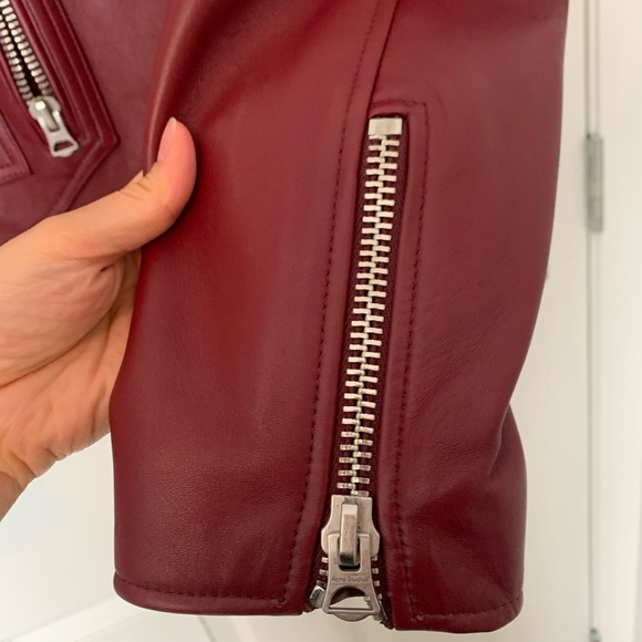 Acne Studios Leather Biker Jacket - Picture 7 of 15